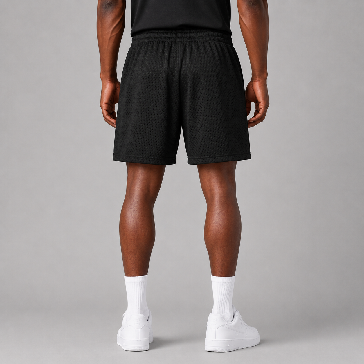 Mesh Drawstring Shorts