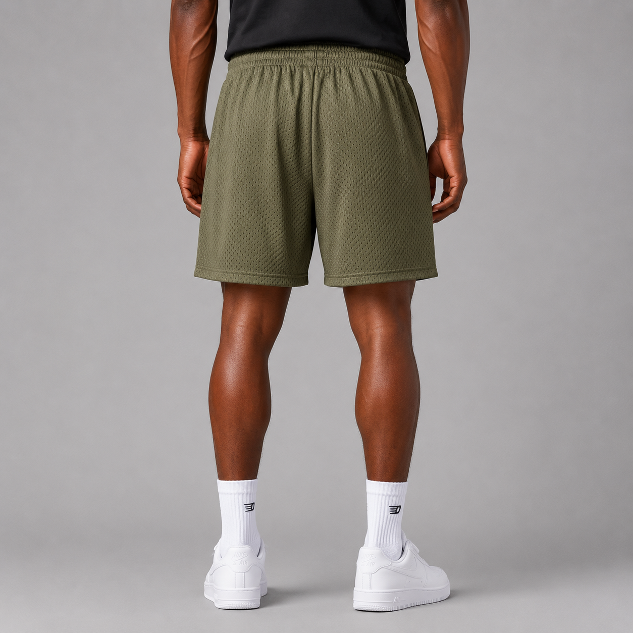 Mesh Drawstring Shorts