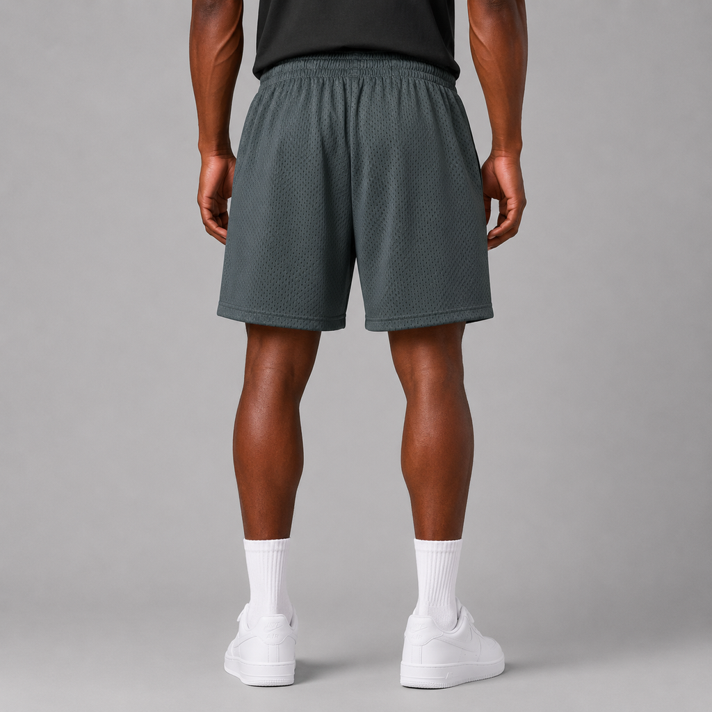 Mesh Drawstring Shorts